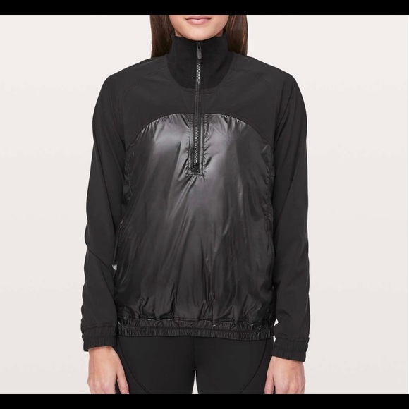 lululemon athletica Jackets & Blazers - lululemon All Roads 1/2 Zip Black Size 6 NWT